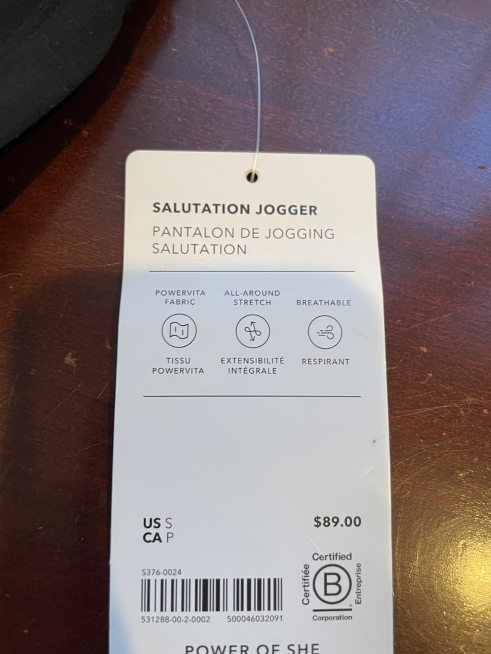 Athleta Salutation Jogger - White Tag